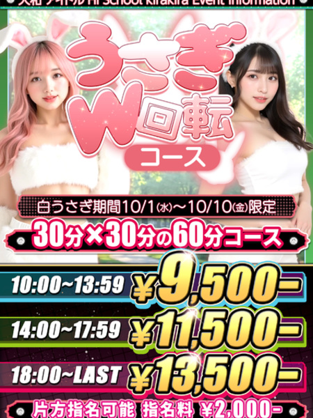 うさぎW回転